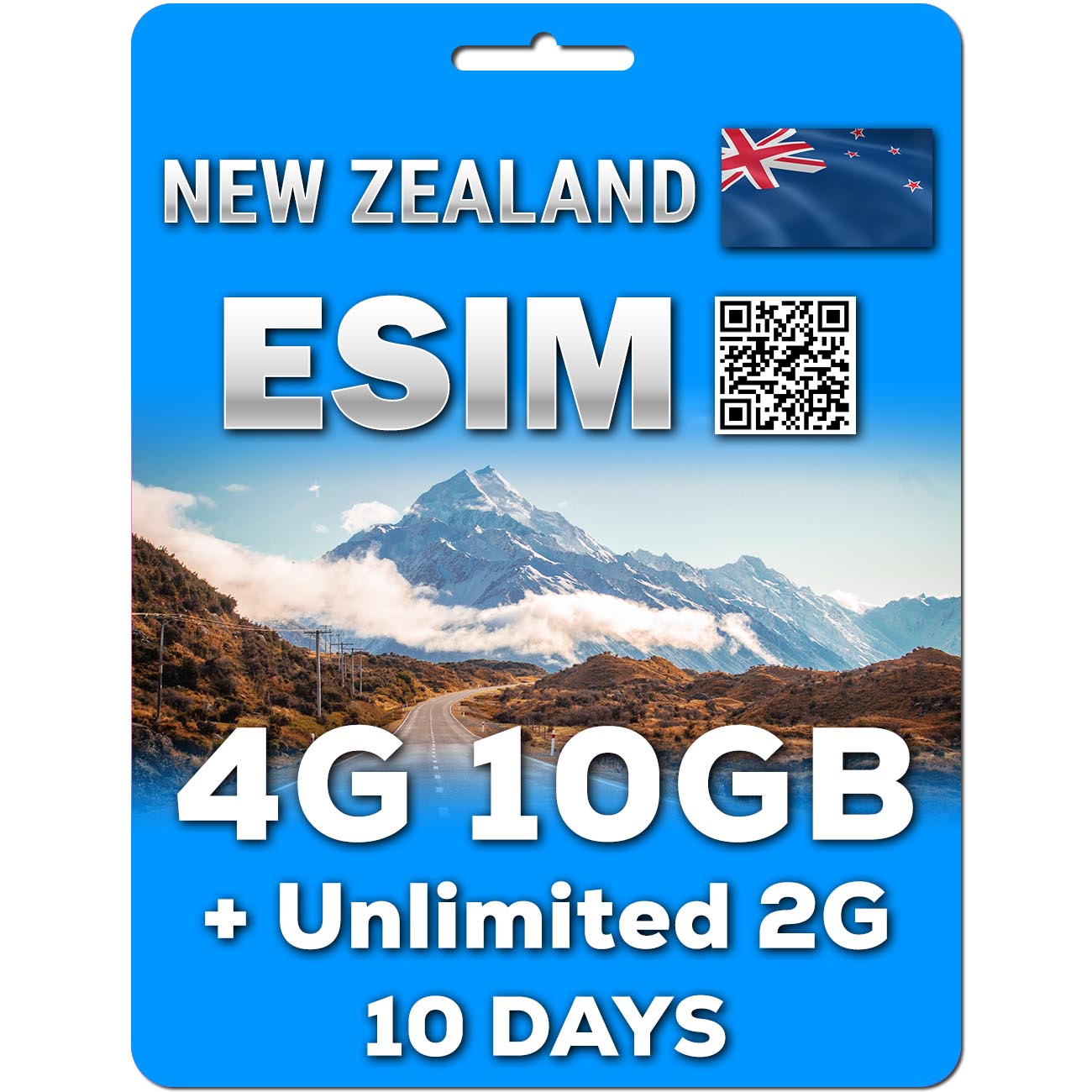 New Zealand 5G eSIM | 5-30GB | 7-30 Days