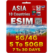 Asia 10 Countries eSIM
