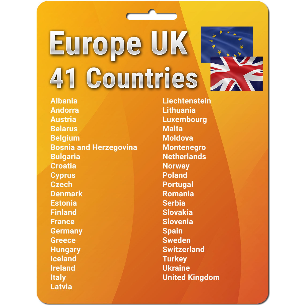 Europe UK Travel 5G Simcard 41 Countries | Up to 50GB