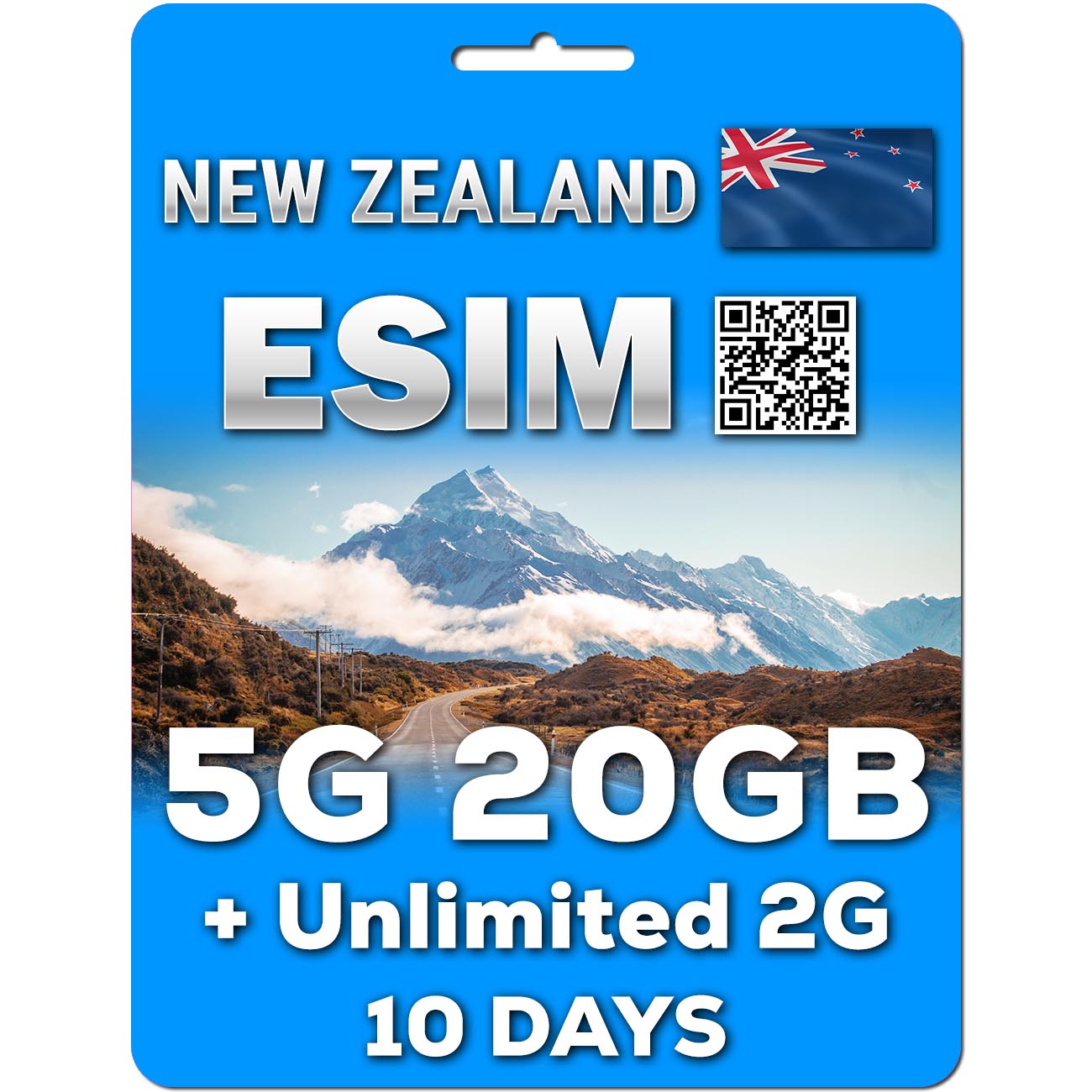 New Zealand eSIM | 5-30GB | 7-30 Days